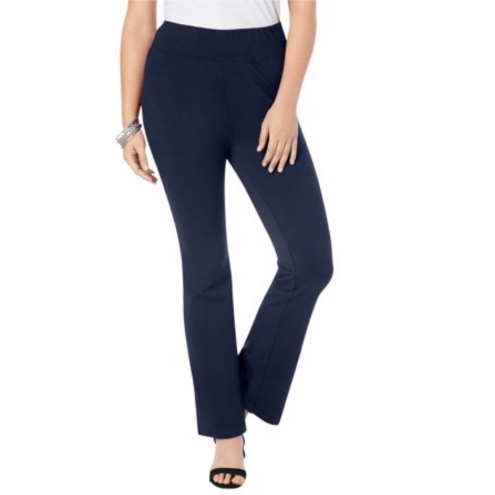 Roaman's Pull On Blue Stretch Pants
